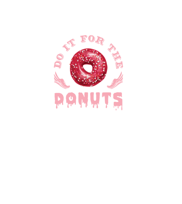 Do it for the donuts model negru pe tricou