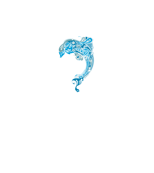 delfin model alb pe tricou