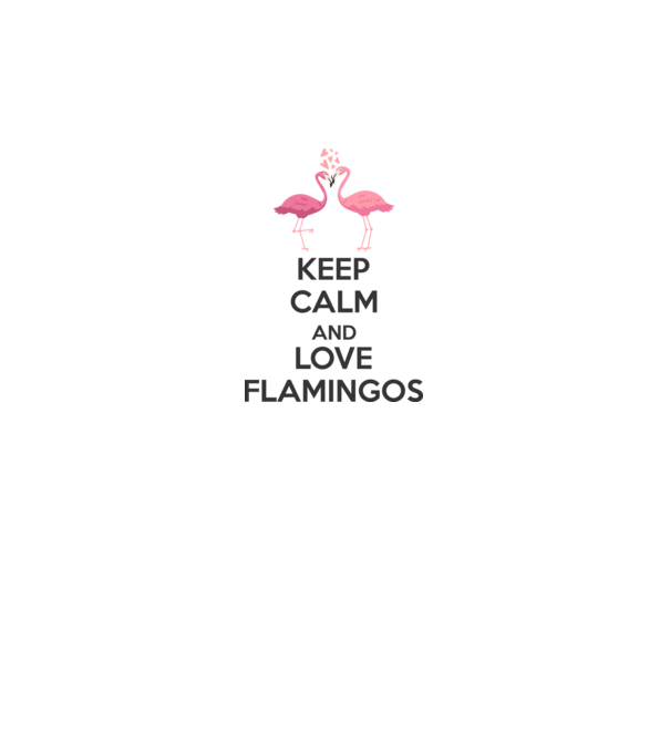 KEEP CALM and love flamingos dark model gri pe tricou