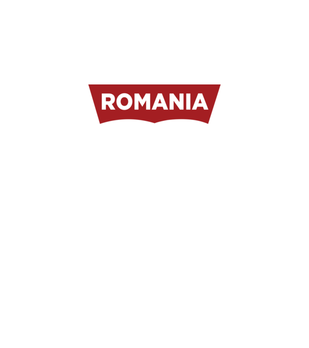 România levis model alb pe tricou