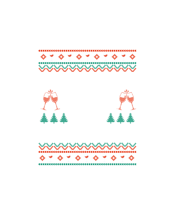 Fueled by wine and christmas model alb pe tricou
