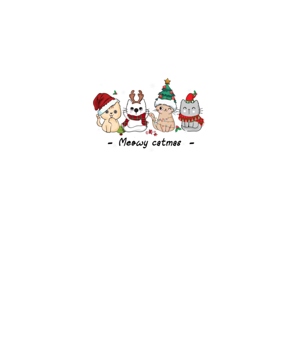 Meowy catmas 2 model gri pe tricou