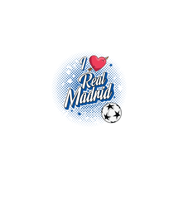 Popart RealMadrid model negru pe tricou