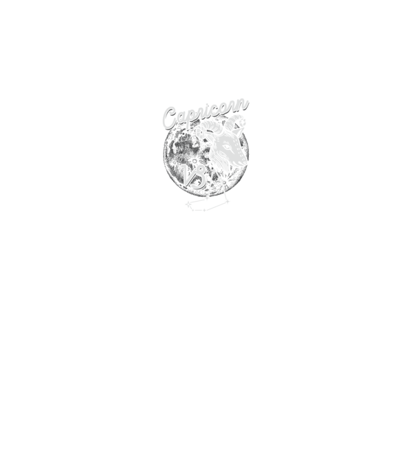 Zodiac bărbat CAPRICORN retro model negru pe tricou