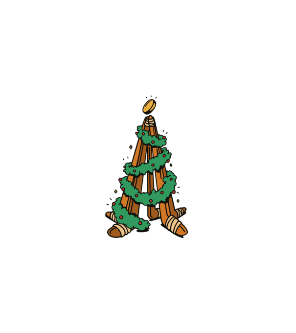 Hockey tree model alb pe tricou