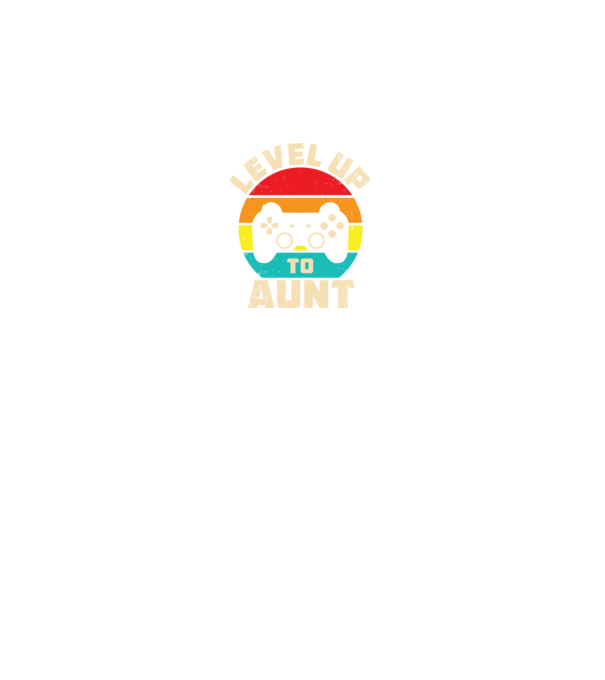 Level Up Aunt model negru pe tricou