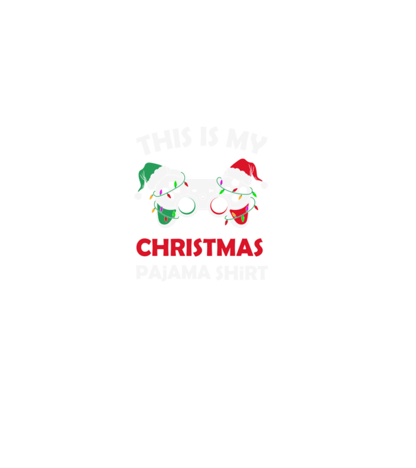 This is my christmas pajama model negru pe tricou
