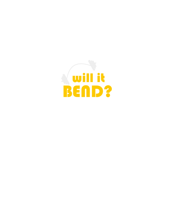 Will it bend model negru pe tricou