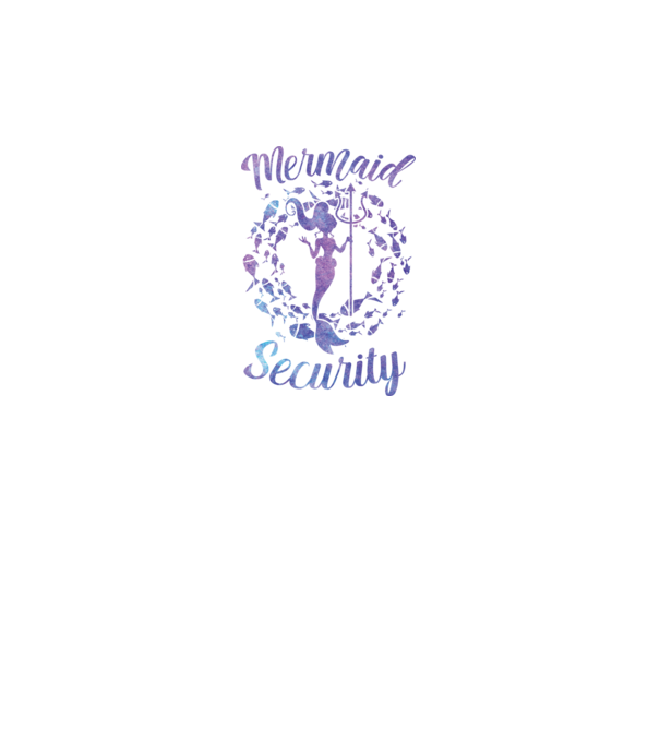 Mermaid Security girls aquarell model gri pe tricou