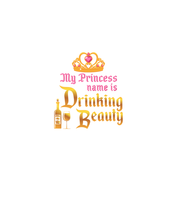 Drinking beauty model negru pe tricou