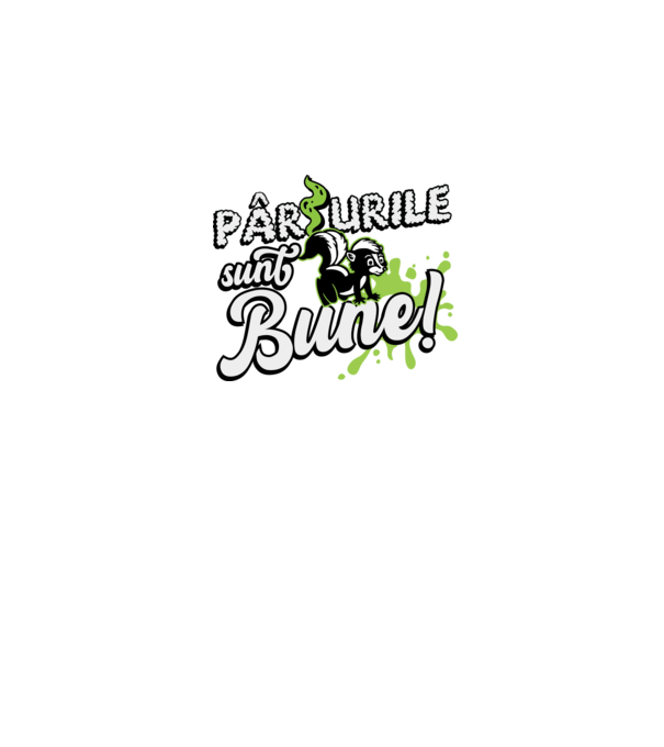Pârțurile sunt bune model negru pe tricou