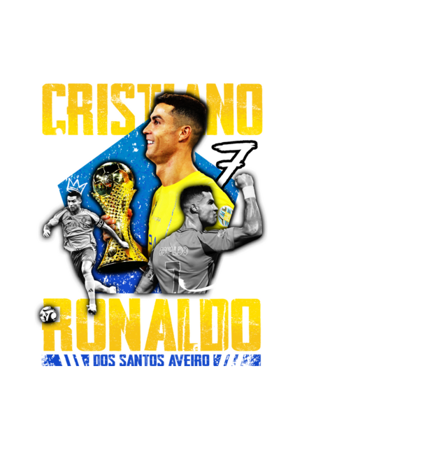 Ronaldo tribute model negru pe tricou