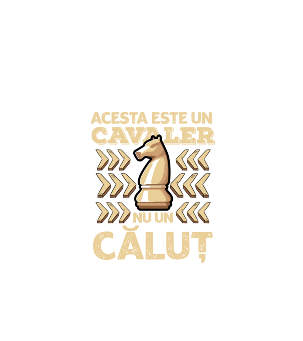 Acesta este un cavaler, nu un căluț model negru pe tricou