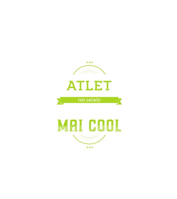 Sunt atlet, la fel ca toți ceilalți, dar mult mai cool model negru pe tricou