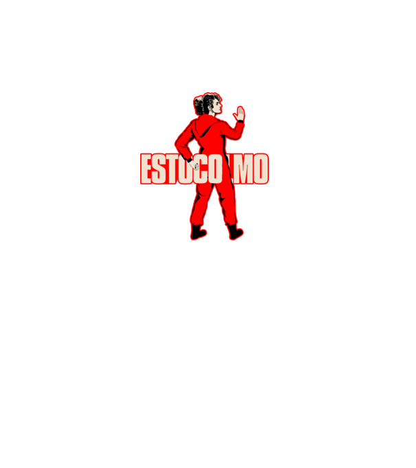 stockholm la casa de papel model turcoaz pe tricou