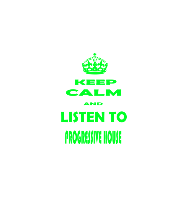Keep Calm and Listen to prog-house model negru pe tricou