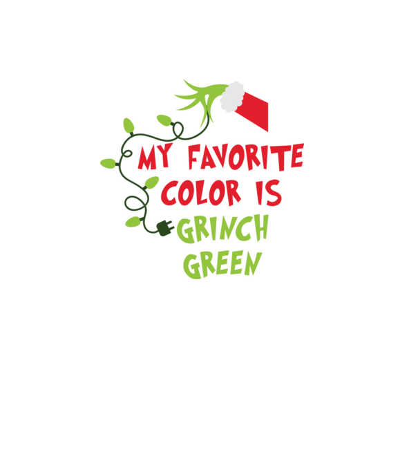 Grinch Green model negru pe tricou