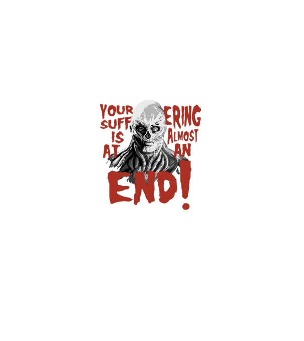 vecna your suffering is almost at an end model negru pe tricou