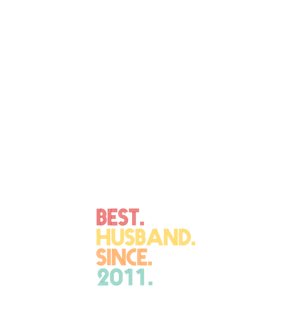 best husband since 2011 retro model albastru închis pe tricou