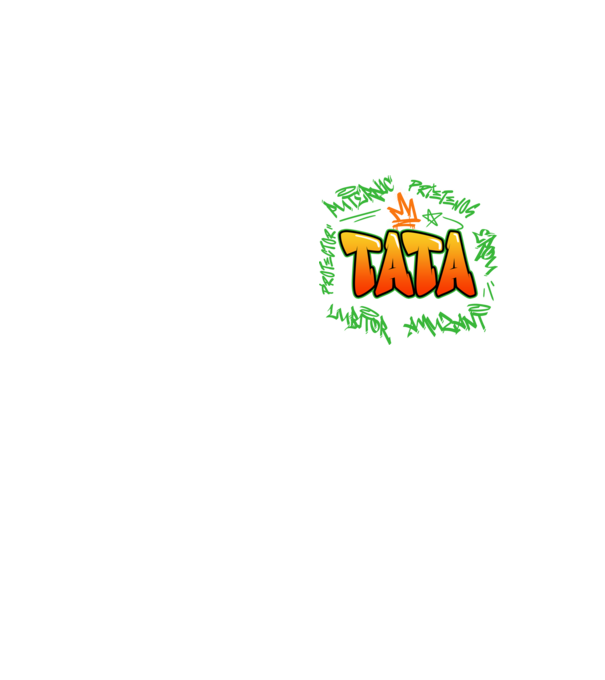 Graffiti tata model galben neon pe tricou