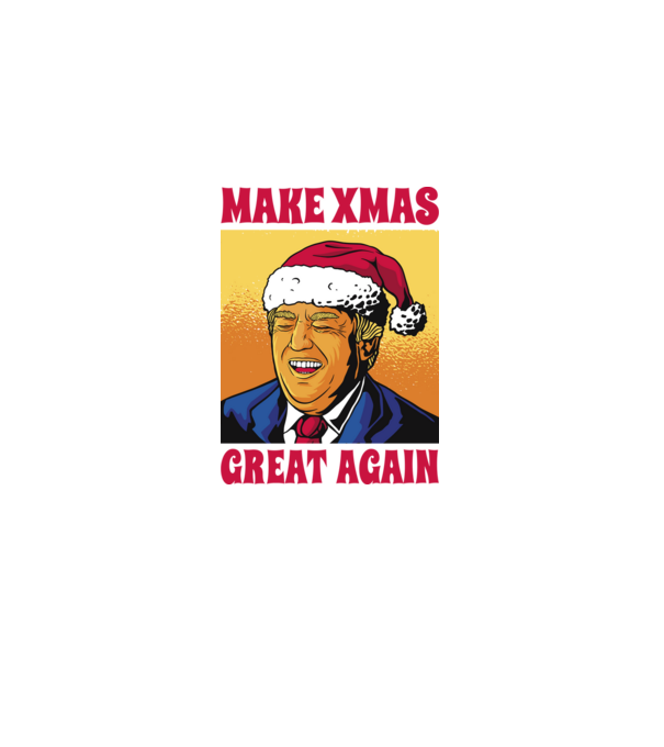 Make Xmas great again model negru pe tricou