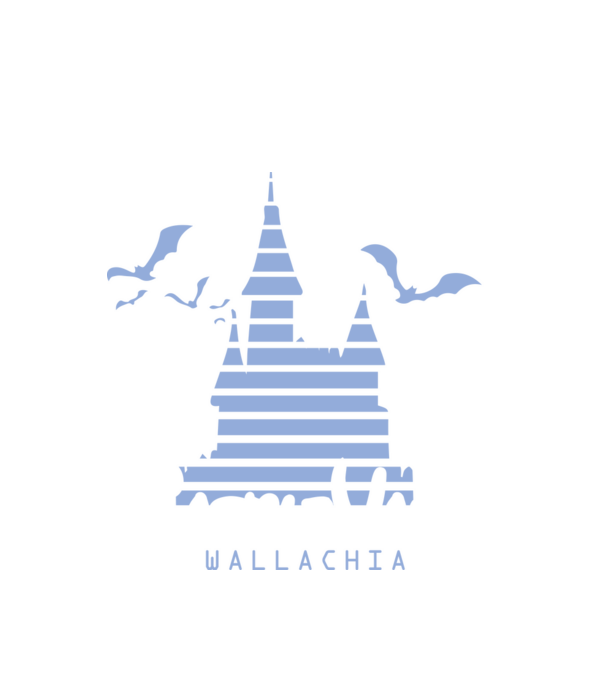 România CastleVania model alb pe tricou