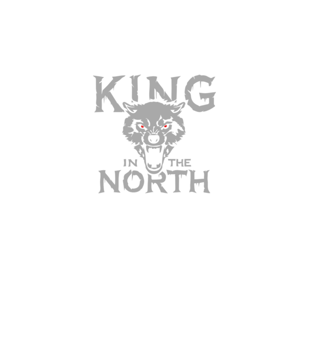 King In The Noth model negru pe tricou