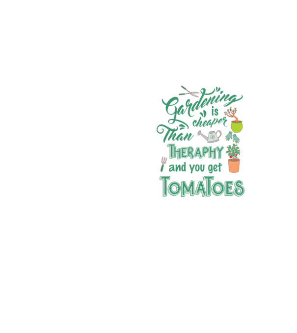 Gardening is cheaper than theraphy model galben neon pe tricou