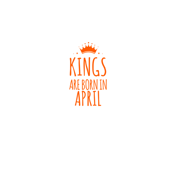 Kings are born in - April model verde pe tricou