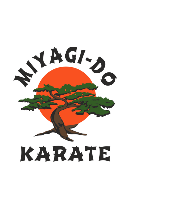Miyagi-do karate cobra kai model negru pe tricou