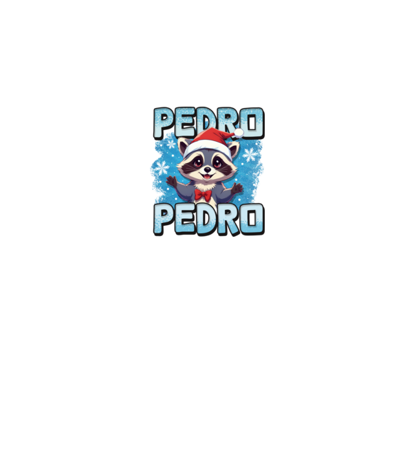 Pedro pedro retro xmas model negru pe tricou