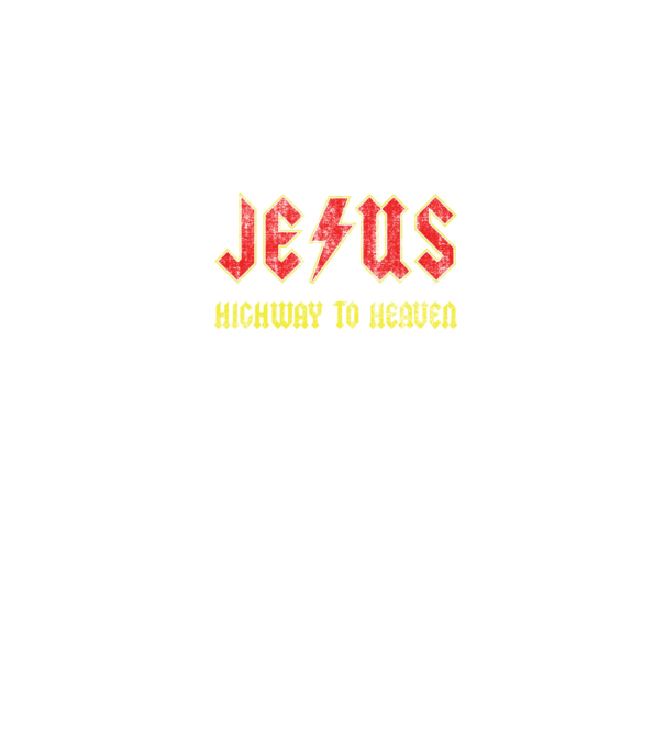 JESUS HIGHWAY TO HEAVEN model negru pe tricou