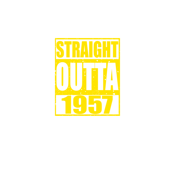 Straight Outta - 1957 model portocaliu neon pe tricou
