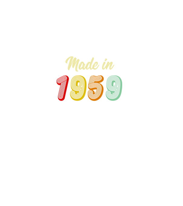 made in 1959 retro model negru pe tricou