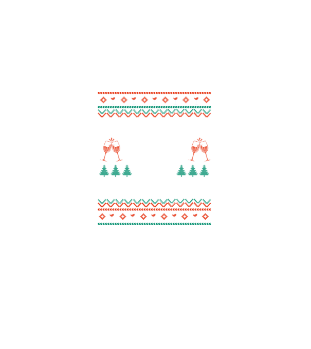 Fueled by wine and christmas model negru pe tricou