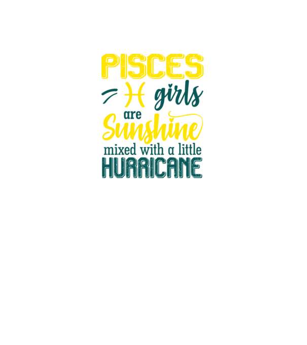 Sunshine with Hurricane PISCES model negru pe tricou