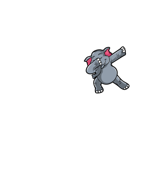 Elefant DAB model galben neon pe tricou