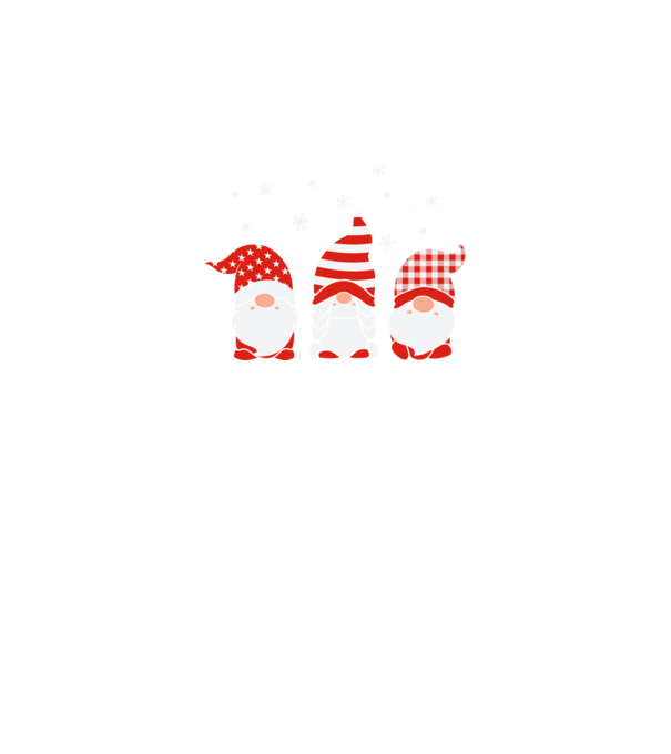 Xmas gnomes model negru pe tricou