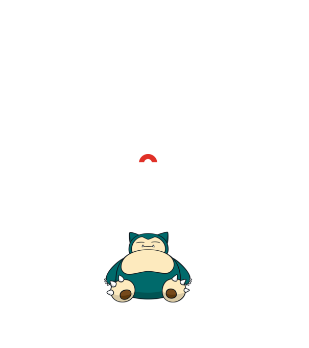 Keep Calm Snorlax model negru pe tricou