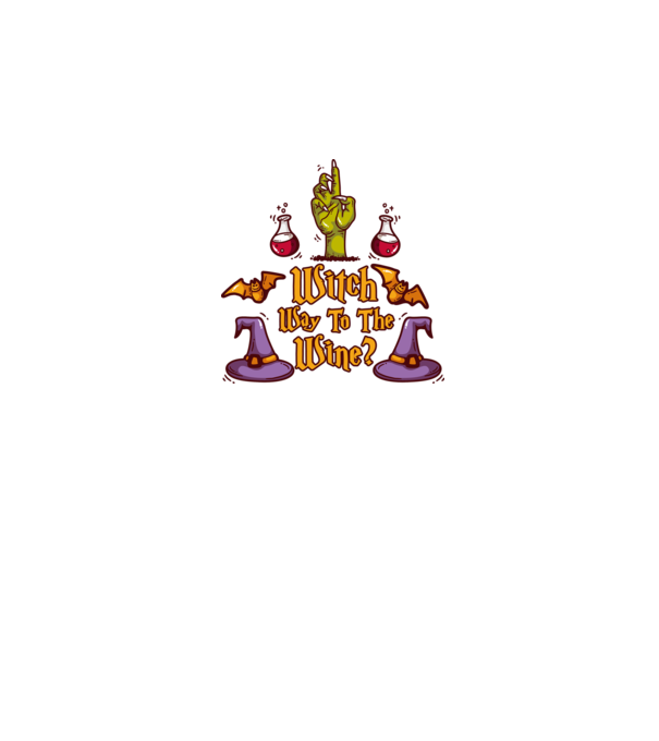 Witch way to the wine model gri pe tricou