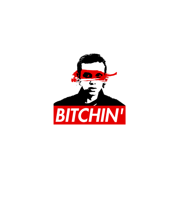 bitchin eleven model gri pe tricou