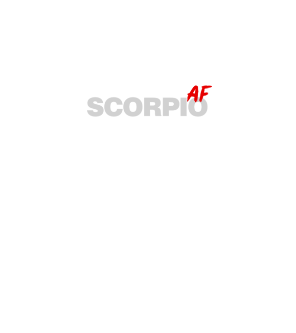 SCORPIO as fuck model negru pe tricou