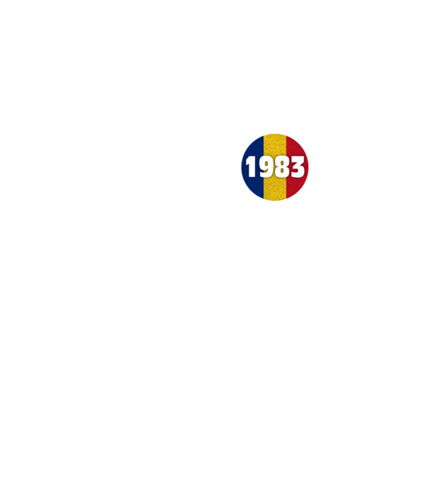Made in 1983 model negru pe tricou
