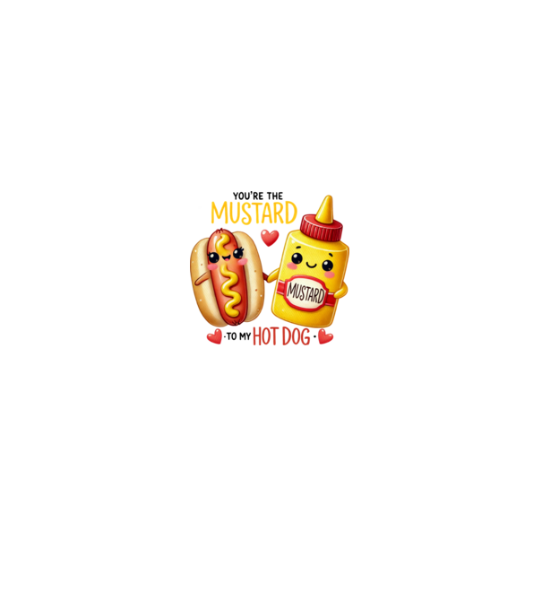 Mustard to my Hot Dog model gri pe tricou