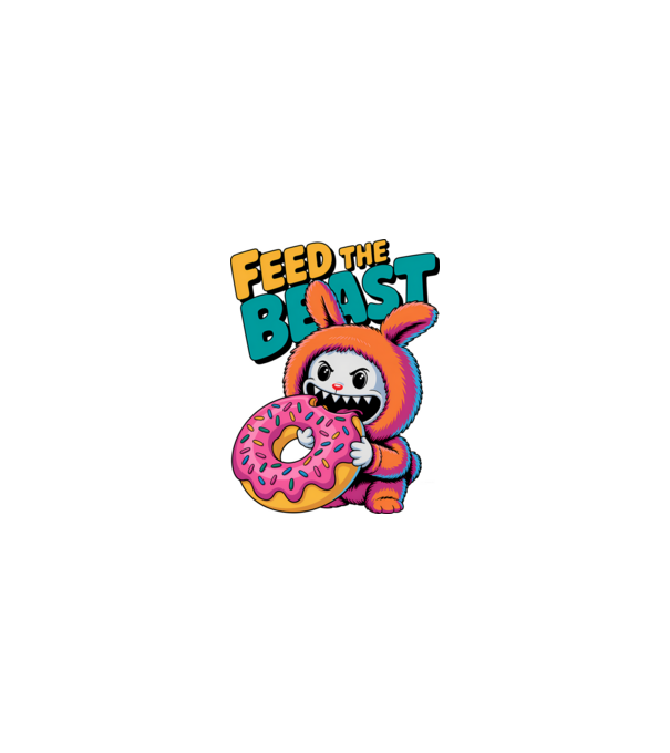 Feed the beast model nisipiu pe tricou
