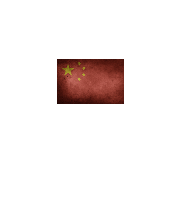 CHINA model negru pe tricou