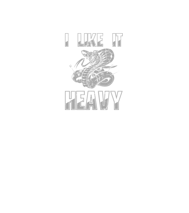 I like it heavy model negru pe tricou