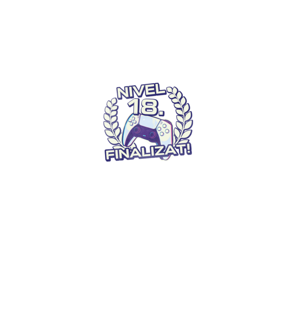 Nivel 18 finalizat! model negru pe tricou