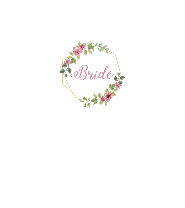 BRIDE pink floral model gri pe tricou