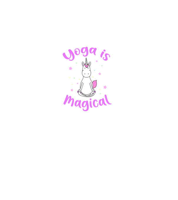 yoga is magical model negru pe tricou